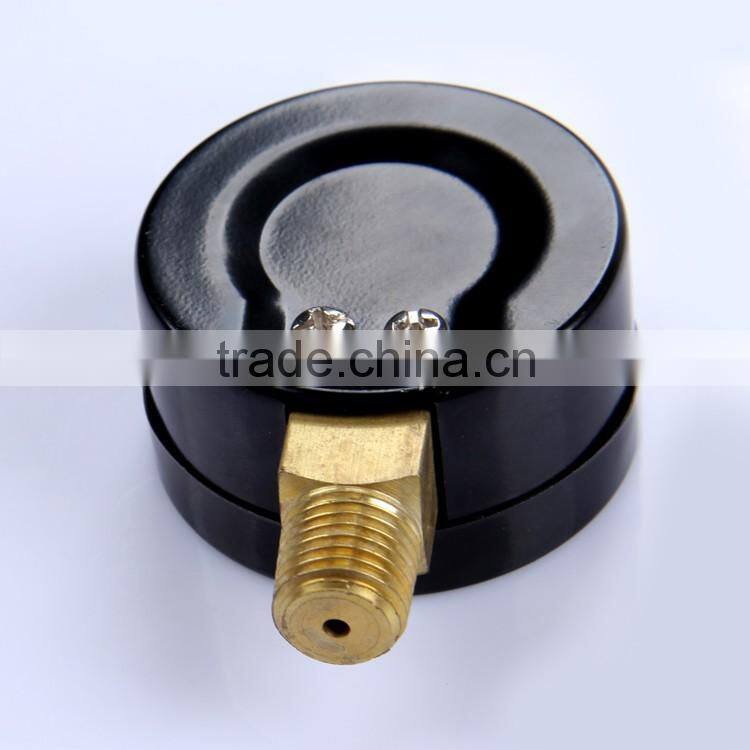 npt1/8 1500psi black 20mm mini pressure gauge Stainless steel pressure gauge
