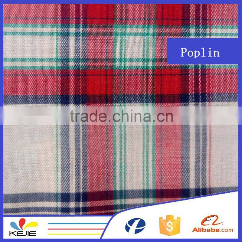 china wholesale yarn dyed cotton fabric plaid fabric