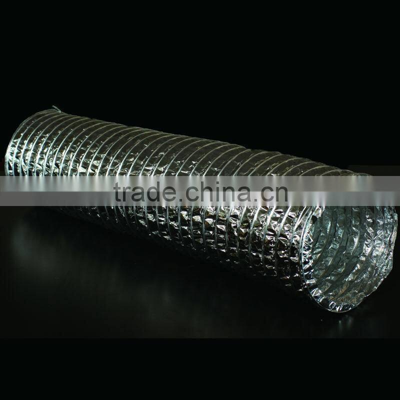 aluminium foil flexible steel spiral pipe duct hose
