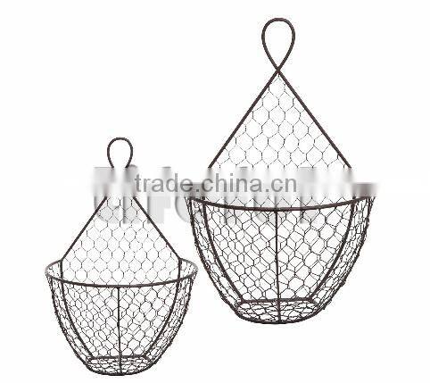 kitchen wire metal basket/hanging/ power coating
