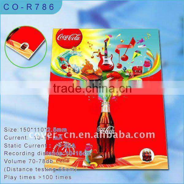 Hottest LED card,flashing card for promotion gifts