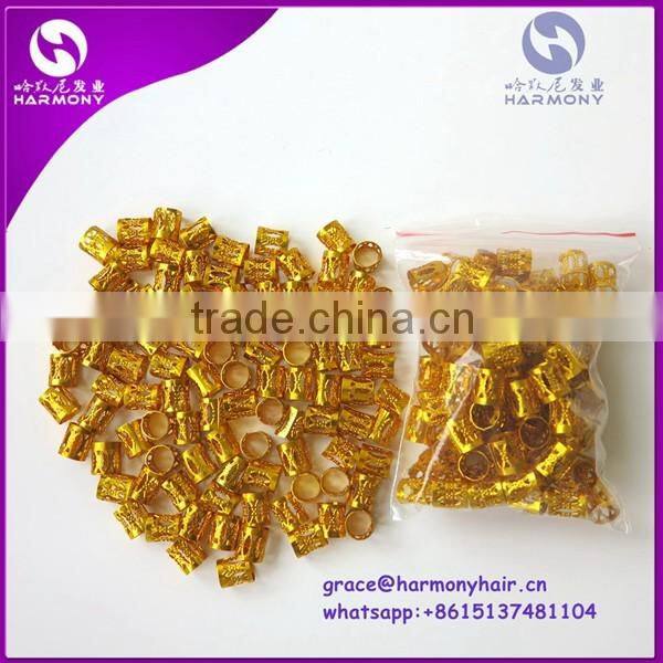 NEW ARRIVE dreadlock beads for braided box braiding, twist braids, dreadlock hair extension 7mm hole 7 colors