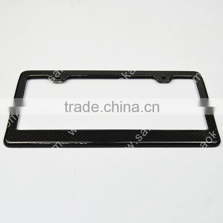 American type thin license plate frame