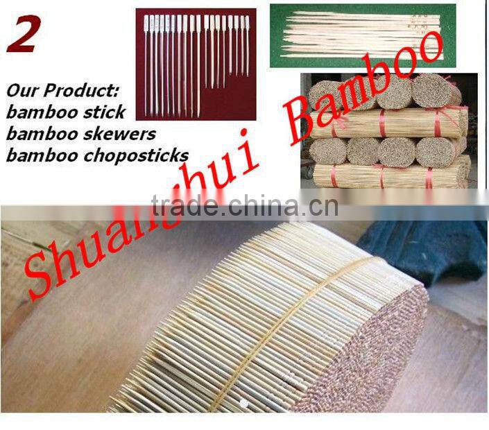 Natural high quality round disposable barbecue sticks