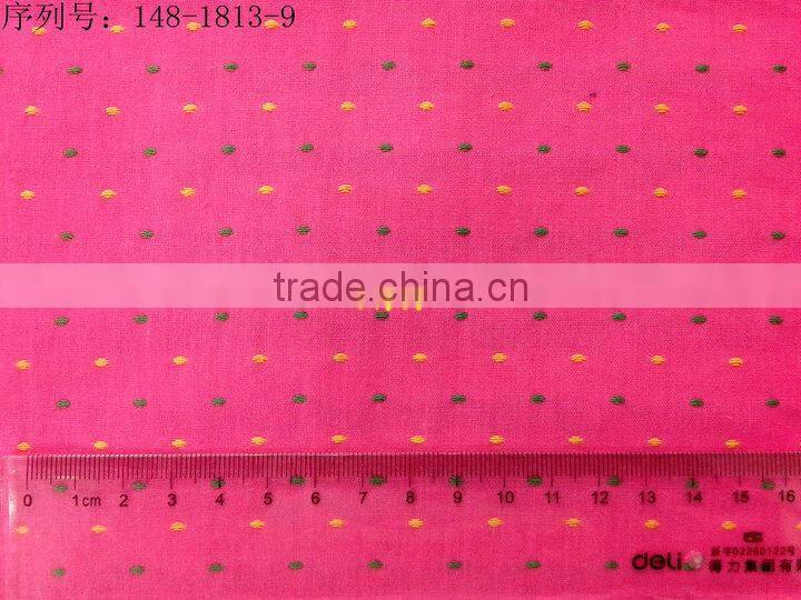 100% cotton jacquard fabric for clothing with ready bulk