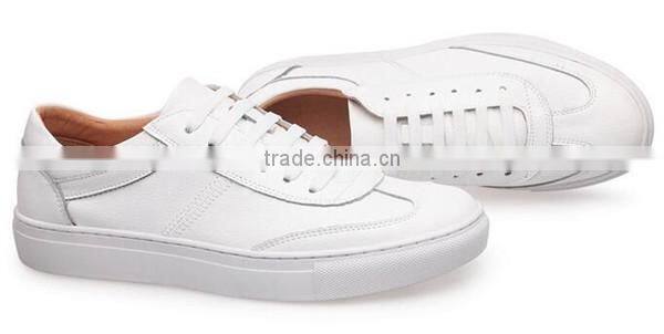 white genuine leather sneakers