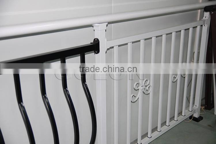 Wholesale OEM & ODM balcony balustrade wrought iron cheap deck railings with AkzoNobel Powder coating