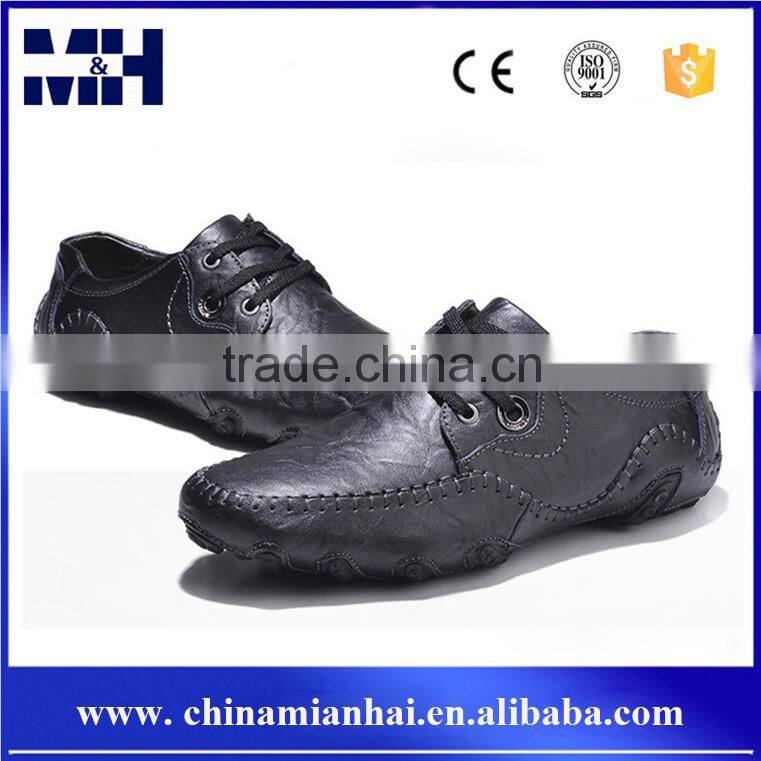 European New Genuine Leather Casual Loafer Driving Italian Shoes Men