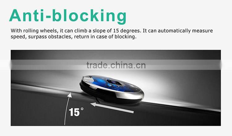mobile phone controlled working long time vacuum cleaner robot