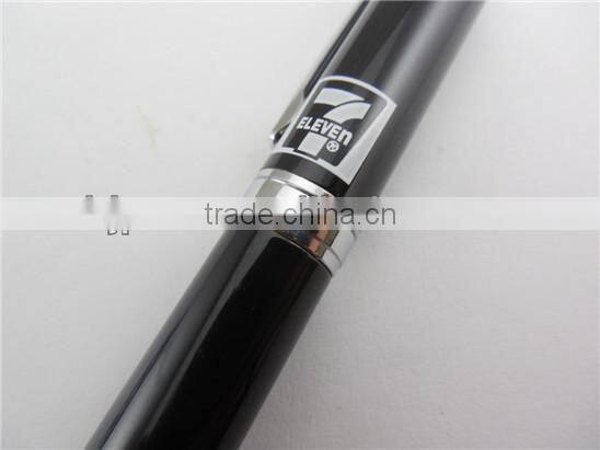 Promotional Cute Small Black Ball Pen Mini Flat Pen