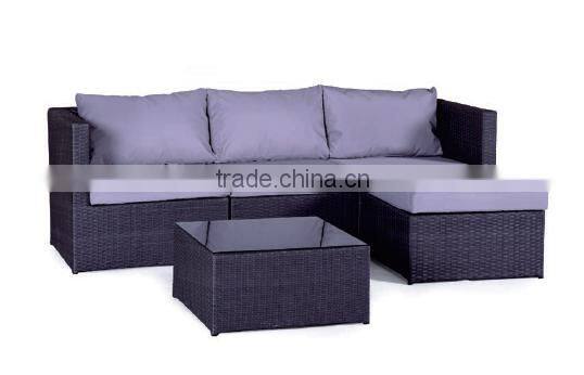 2016 Northern Europe style outdoor UV resistant rattan effect garden furniture