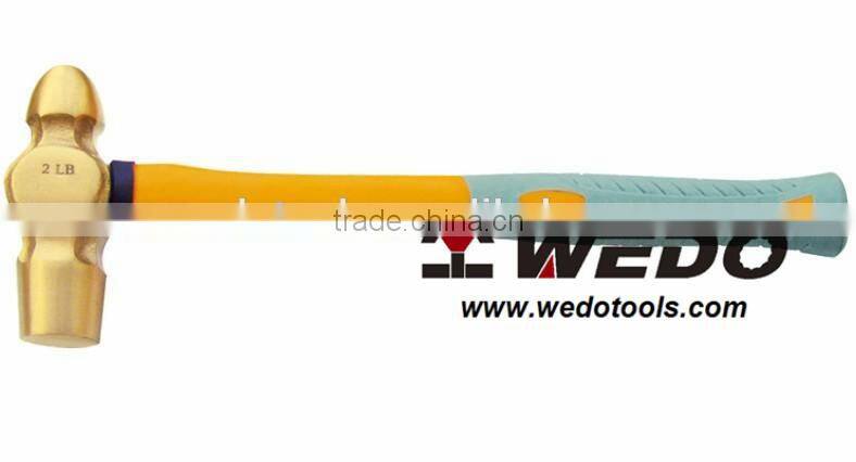 GS standard Plastic Handle Brass Ball Pein Hammer