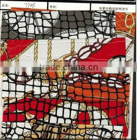 high glossy pvc film leather for bag