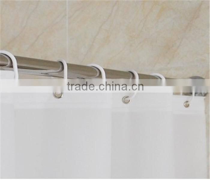 2016 new straight rails waterproof polyester bathroom curtain
