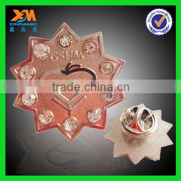 Custom design cheap wholesale gold plated pin