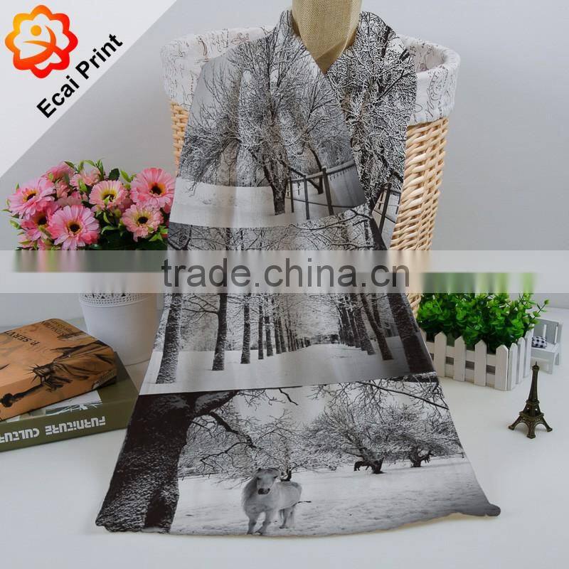 good looking soft digital printing heat transfer printed men scarf