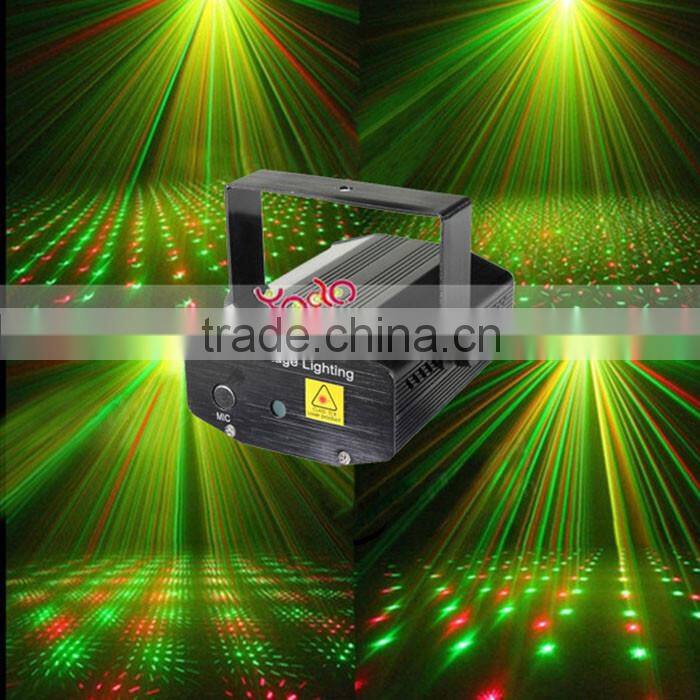Fantastic Mini Starry Sky Style Green & Red Light LED Stage Light With Remote Controller Black