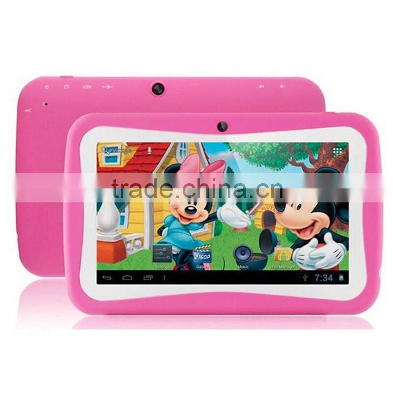 7" inch Quad Core Children Tablet PC Rockchip 3126 Cheap Android 5.1 Kids Tablet