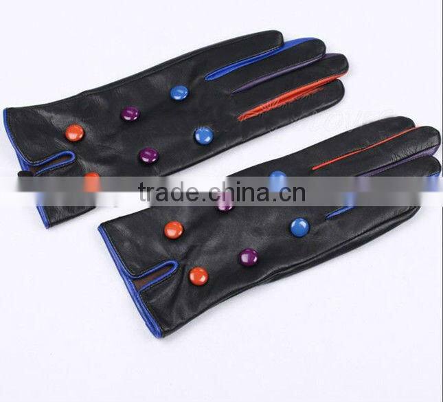 The newest noble and graceful winter fashion colored gloves