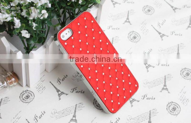 Luxury bling diamond crystal star hard case cover for iphone 5C