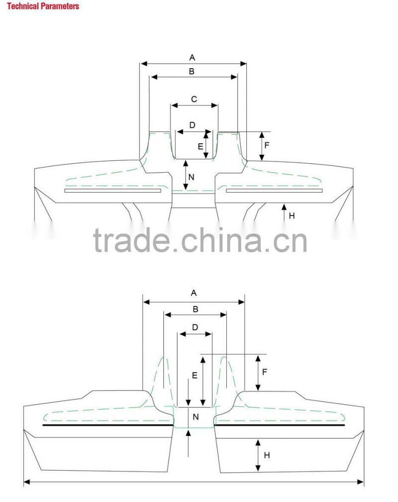 High quality BV206 parts road wheel for bv206