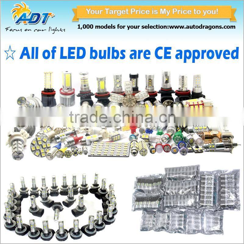 News Style Pair of H8 White Car Replacement Light LED Side Light Projector Lens Wedge Bulb Lamp For Car