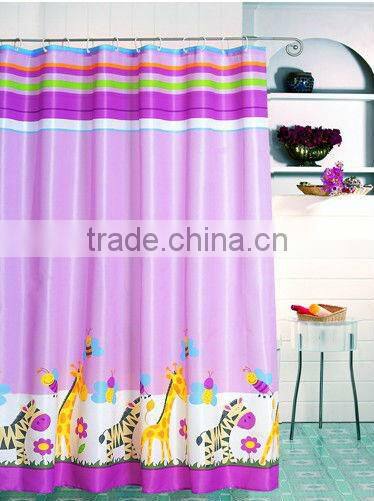 High quality peva shower curtain custom printed
