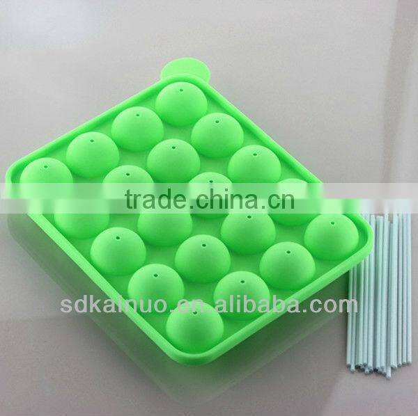 Lollipop shaped custom silicone dog cake molds