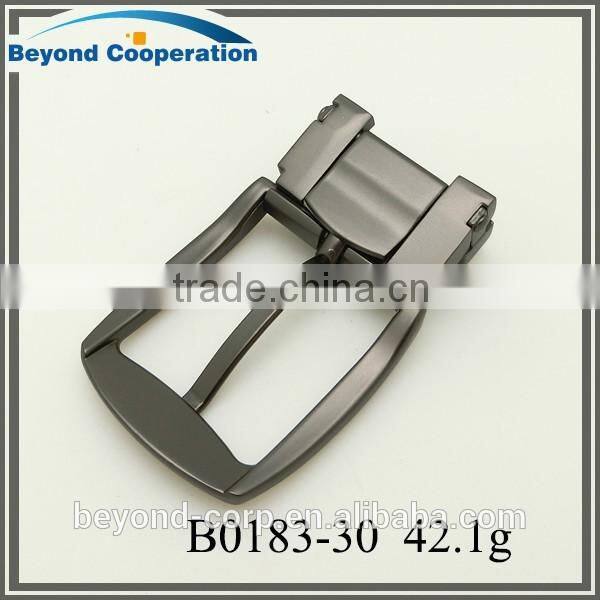 Zinc alloy die-casting matte black gun pretecting coating pin belt buckle