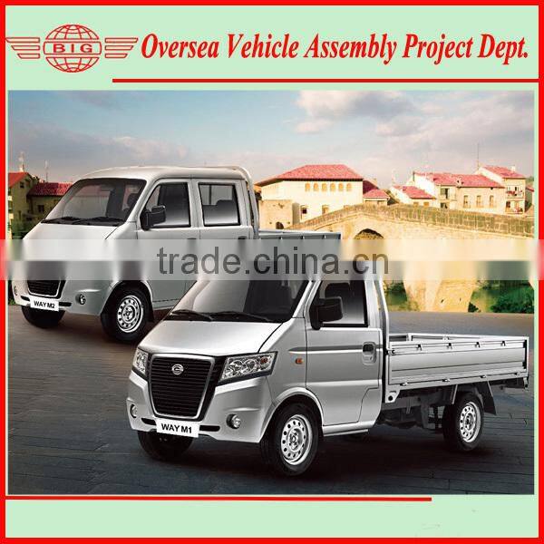 assemble 1000cc 2WD mini cargo truck with SKD/CKD parts
