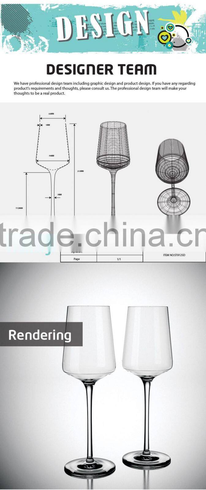 SAMYO handcrafted customed clear glass whisky or juice bottle with glass lid