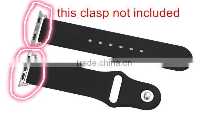 Colorful Wrist Bands for Apple Iwatch Soft Rubber Watch Straps Wearable Bands for 38mm 42mm Iwatch DIY Own Apple Smart Watch