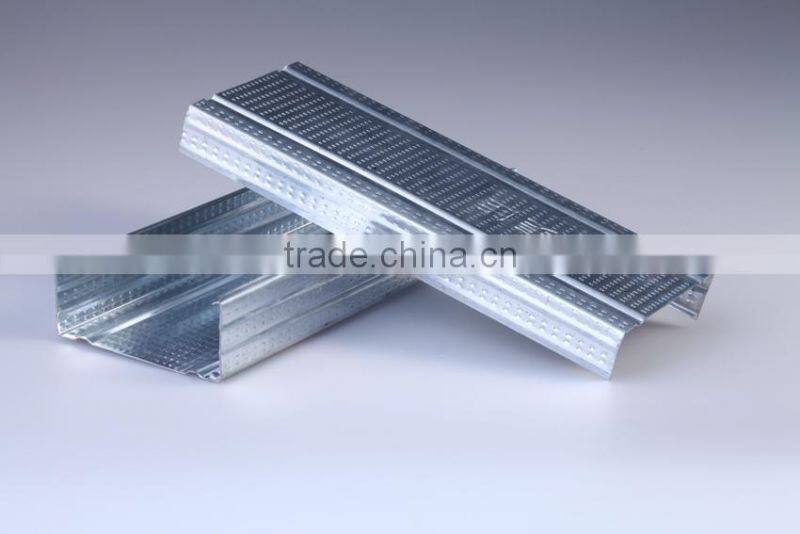 U Channel Track Galvanized Light Steel Keel for Wall Partition