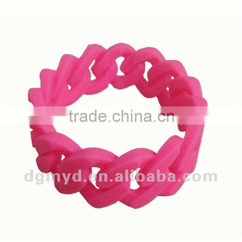 Most Special and Lovely 18 links twist silicone bracelet