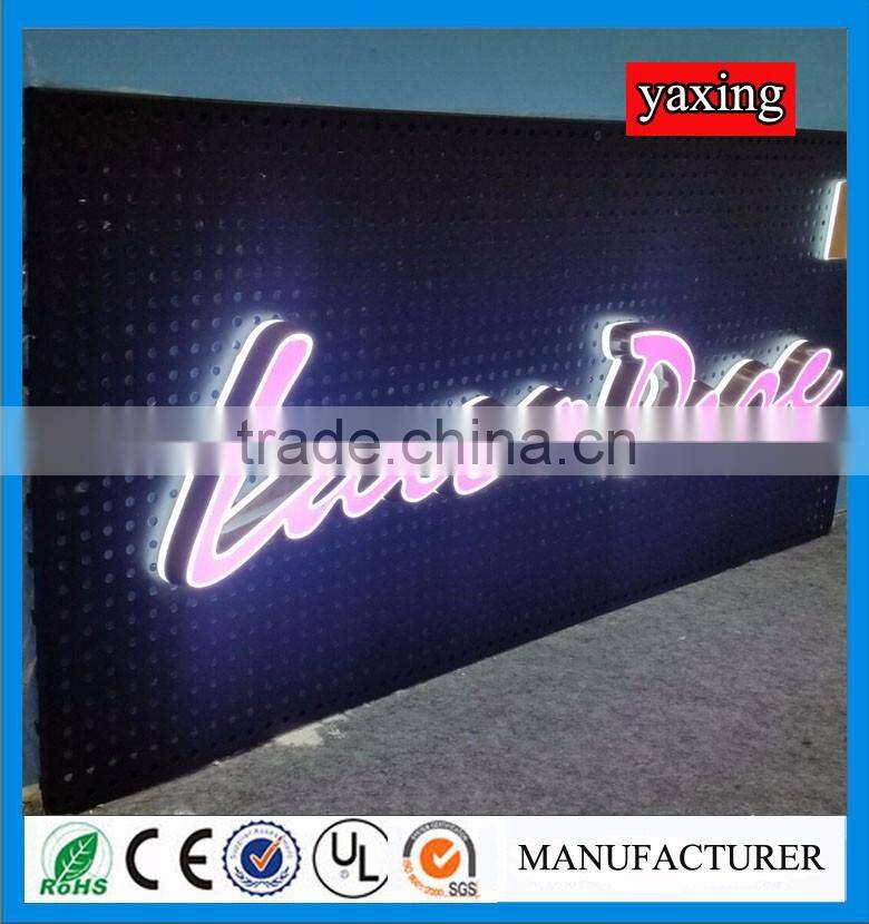 Outdoor Advertising Sign Acrylic Letter With LED Light