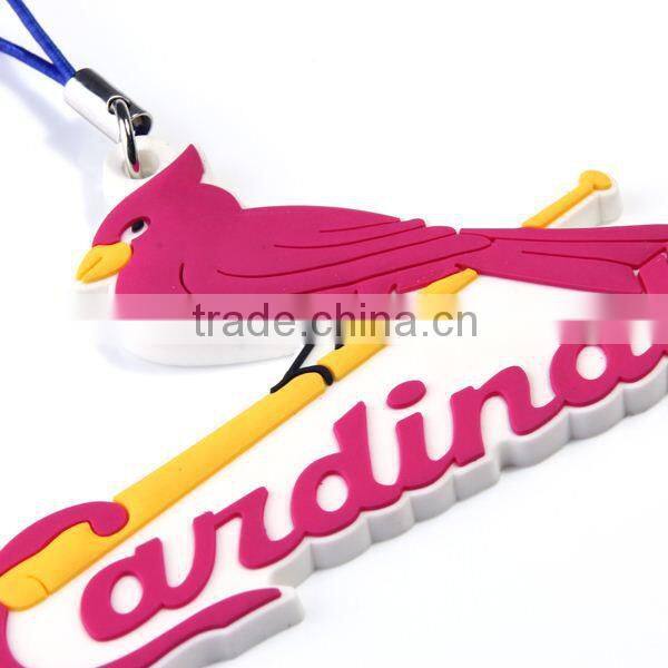 custom soft silicone animal keychain