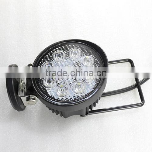 Hot Sell Highpower performance LED Work Light,for ATV SUV TRUCK JEEP Offroad Vehicle(SR-LW-27H,27W)Spot or Flood,Handle w Magnet