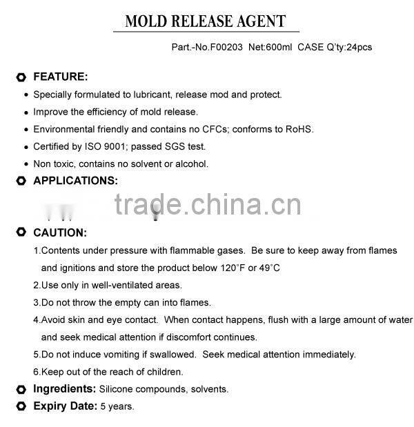FIRST Mold Release Agent