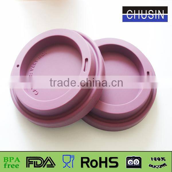 non-toxic and safe silicone glass tea cup lids