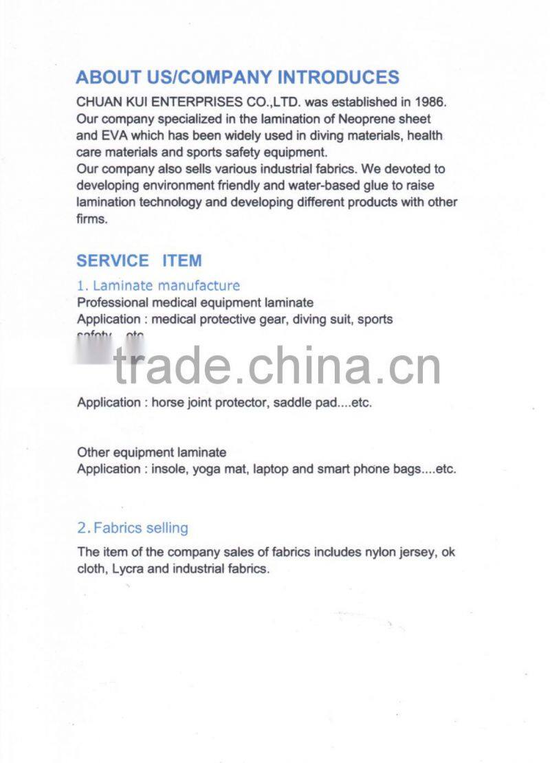 3mm neoprene ankle and wrist weight material neoprene support