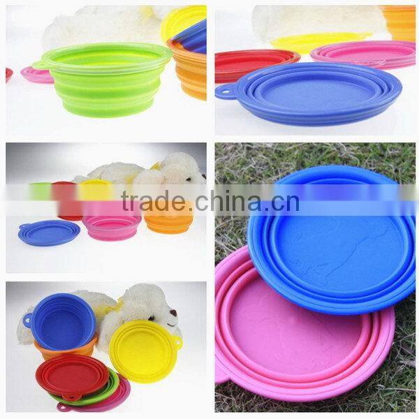 Modern hot selling silicone folding pet dog bowl