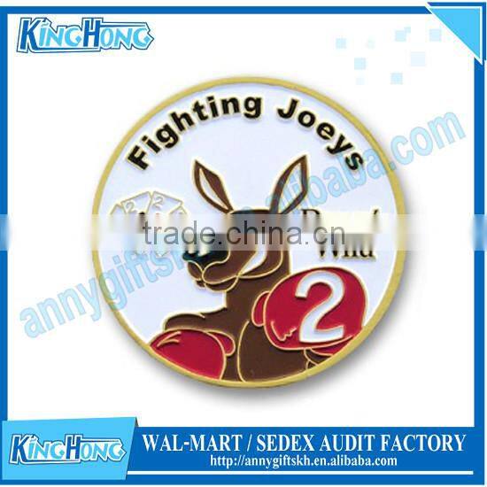 Gold plated epoxy coating sover souvenir coin