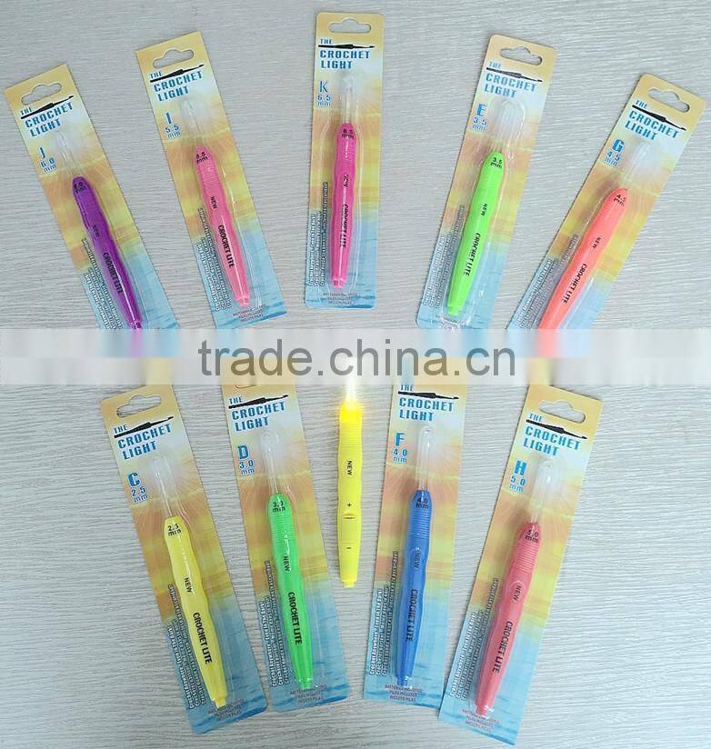 Crochet Lite Crochet Hooks, Size E/3.5mm, Bright Green
