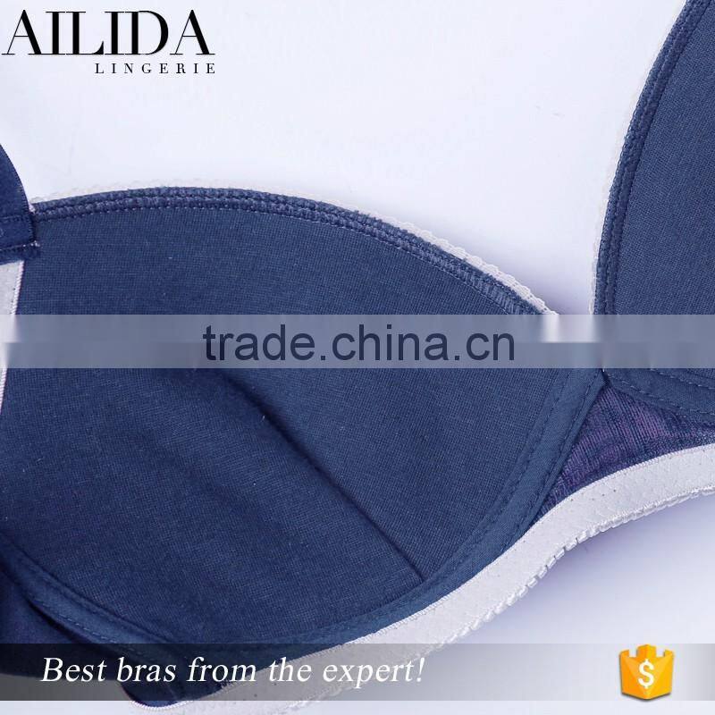 Polka Dots Detailed Factory Price Fitness Stylish Sexy Bra