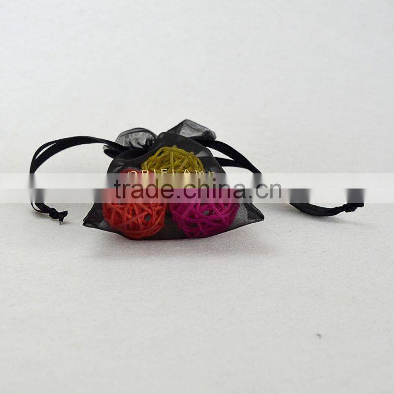 black and white paw print gift organza bags