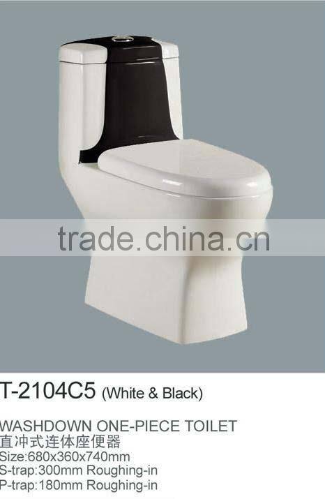Washdown Bathroom WC Color Ceramic Toilet