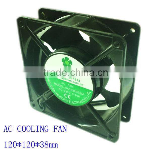 Low noise ac cooling fan ,220V 120*120*38mm Axial AC fan for sale