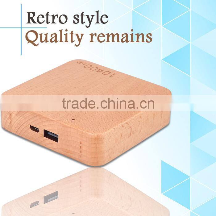 2015 High-performance 10400mah wood power bank of power supply iron man power bank