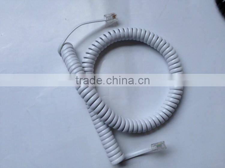 28AWG 7x0.12mm pure copper stranded pp core long telephone extension cable From Shenzhen Factory