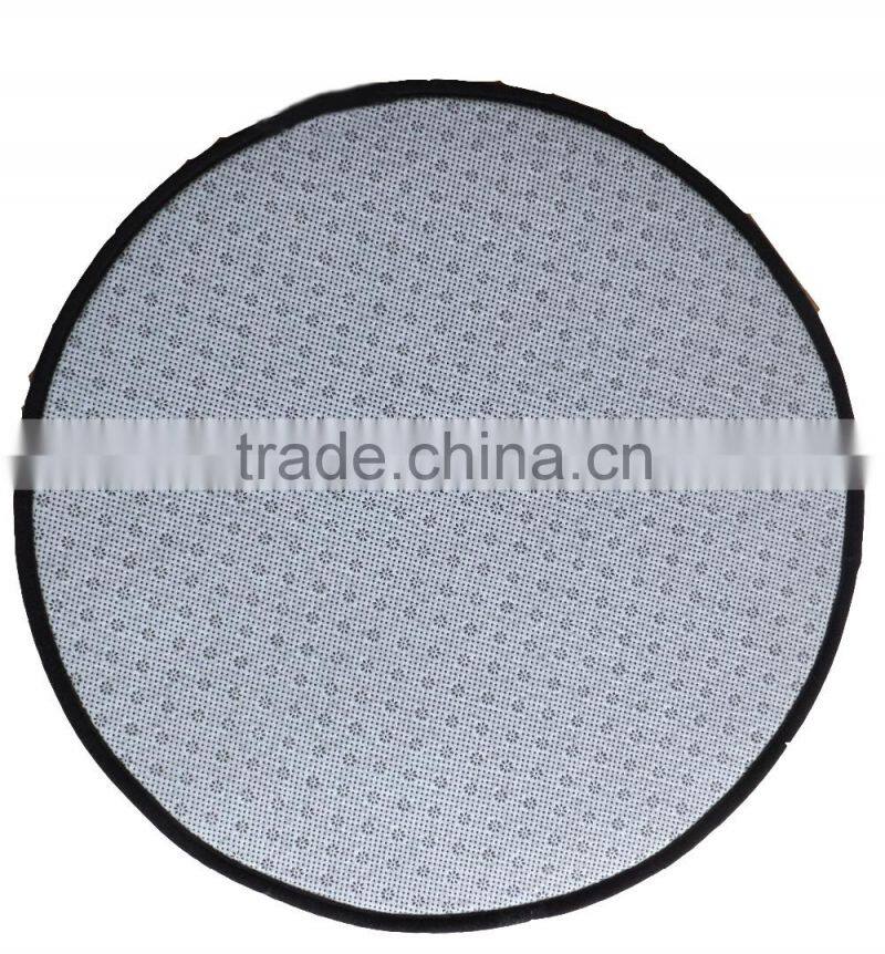 round or ellipse flannel fleece floor mat OEM